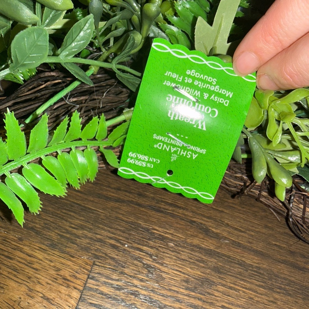 Spring Floral wreath NEW TAGS - Picture 3 of 3